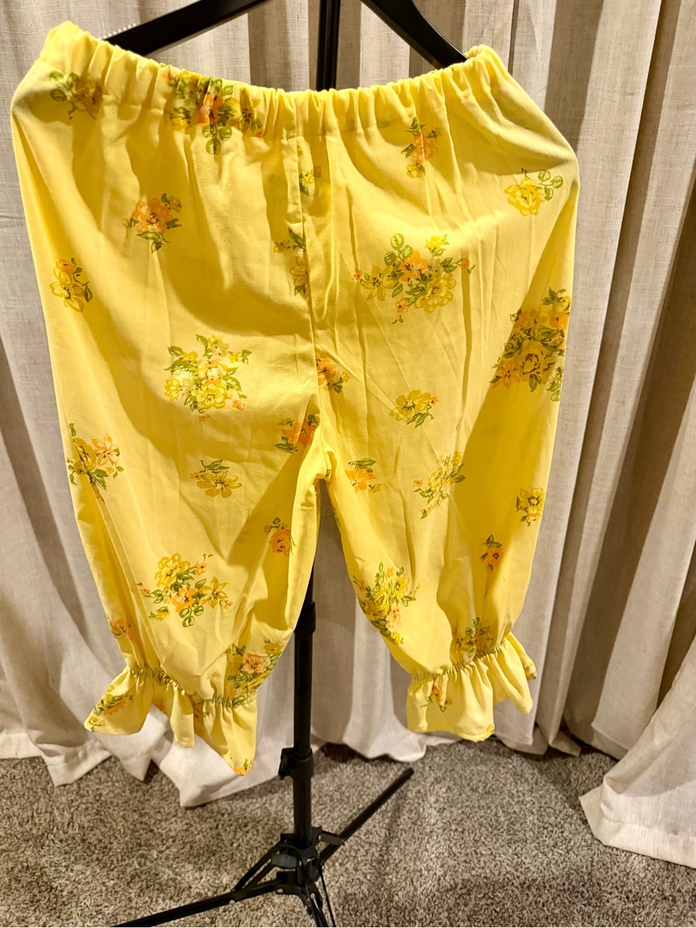 Vintage Yellow Floral Bloomers